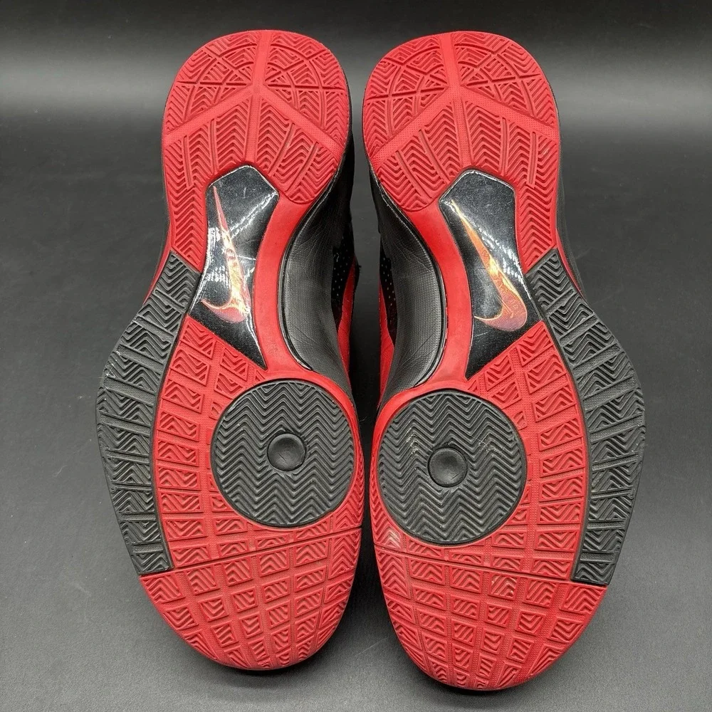 Nike Hyperdunk 2010 Black Red Croc Hyperdunk Size 9 407625-004 NO LACES